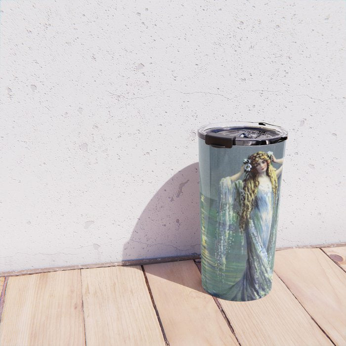 Vintage Mermaid Travel Mug Gallery Image 4