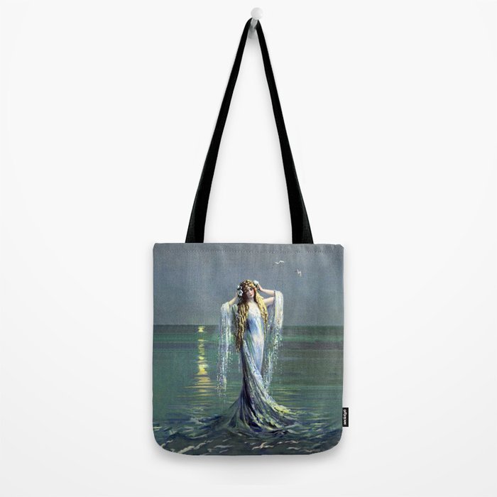 Vintage Mermaid Tote Bag Gallery Image 2