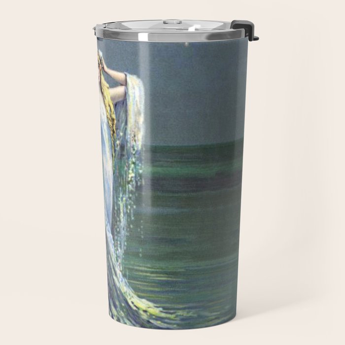 Vintage Mermaid Travel Mug Gallery Image 2