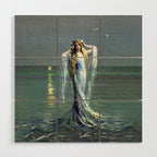 Vintage Mermaid Wood Wall Art Gallery Image 1