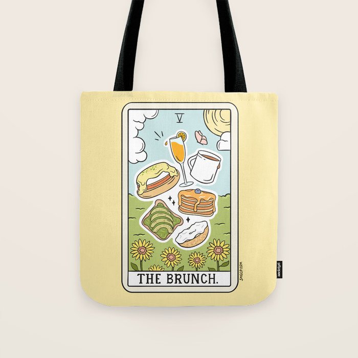 Brunch Reading Tote Bag Gallery Image 1