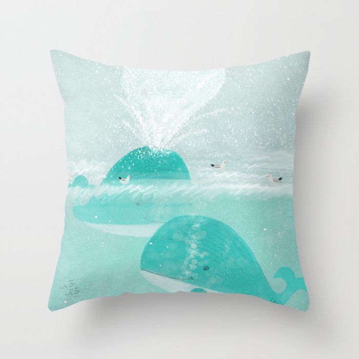 a little love Throw Pillow Gallery Image 1