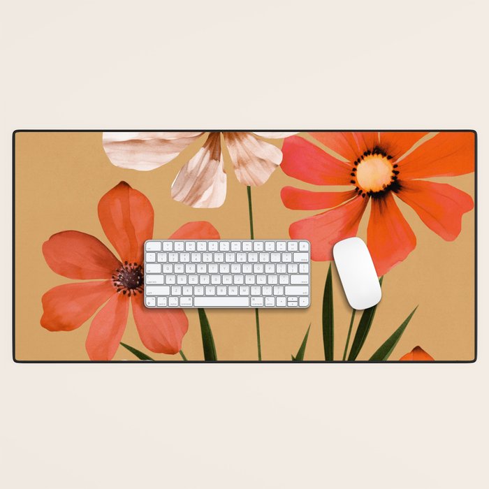 Pastel Petal Symphony Desk Mat Gallery Image 1