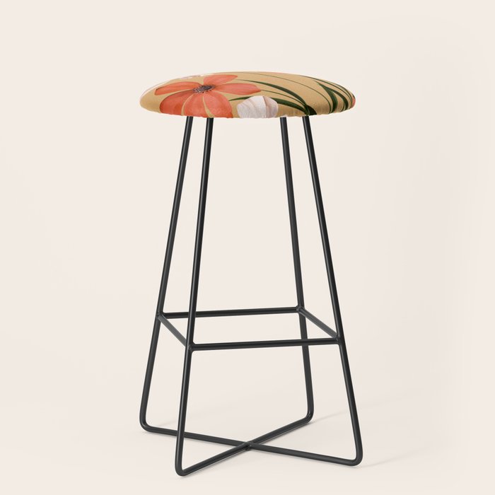 Pastel Petal Symphony Stool Gallery Image 1