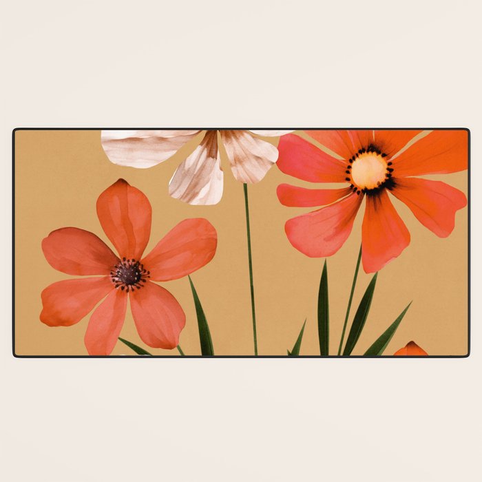 Pastel Petal Symphony Desk Mat Gallery Image 3