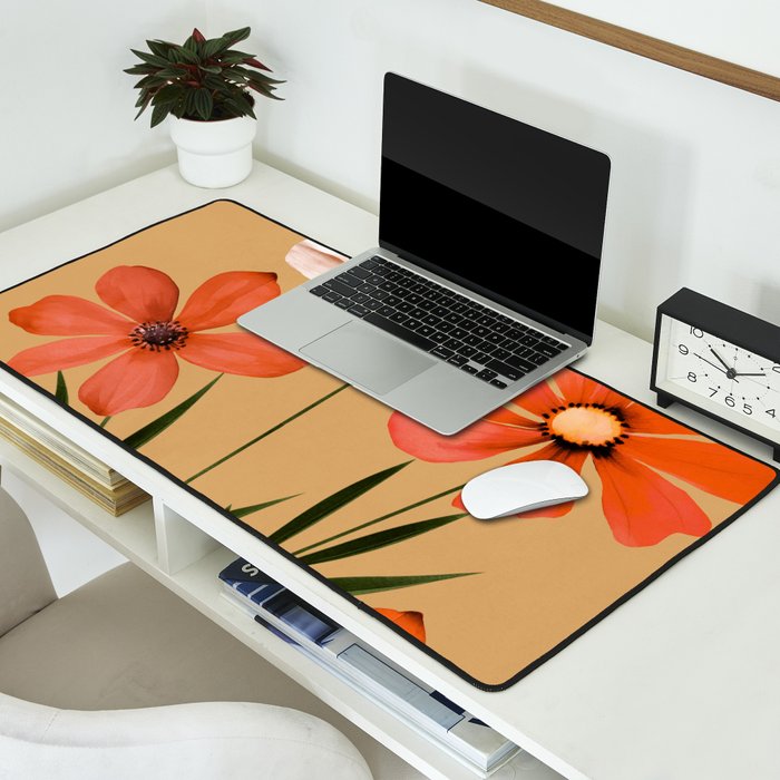 Pastel Petal Symphony Desk Mat Gallery Image 2