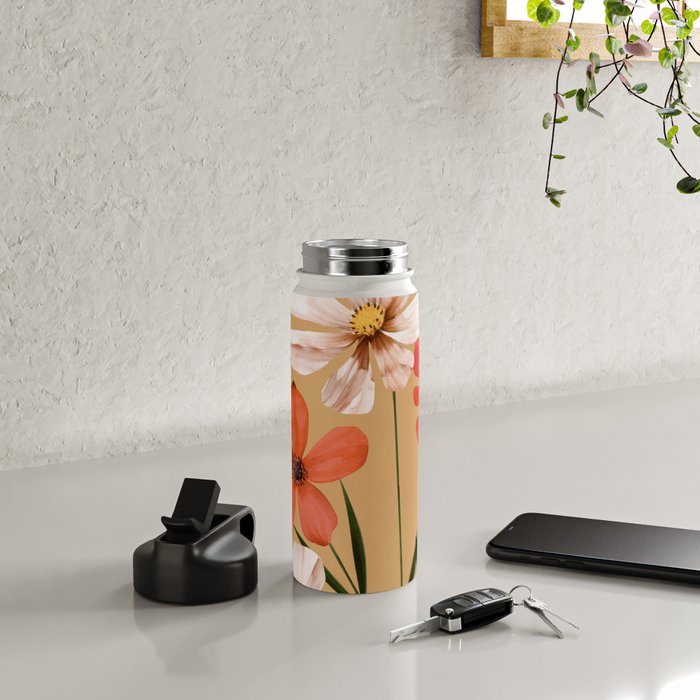Pastel Petal Symphony Water Bottle Gallery Image 4