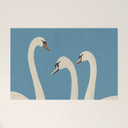 White Swans 3 Welcome Mat Gallery Image 1