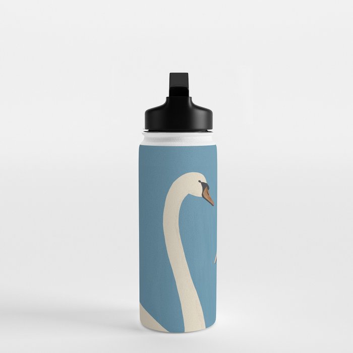 White Swans 3 Water Bottle Gallery Image 3