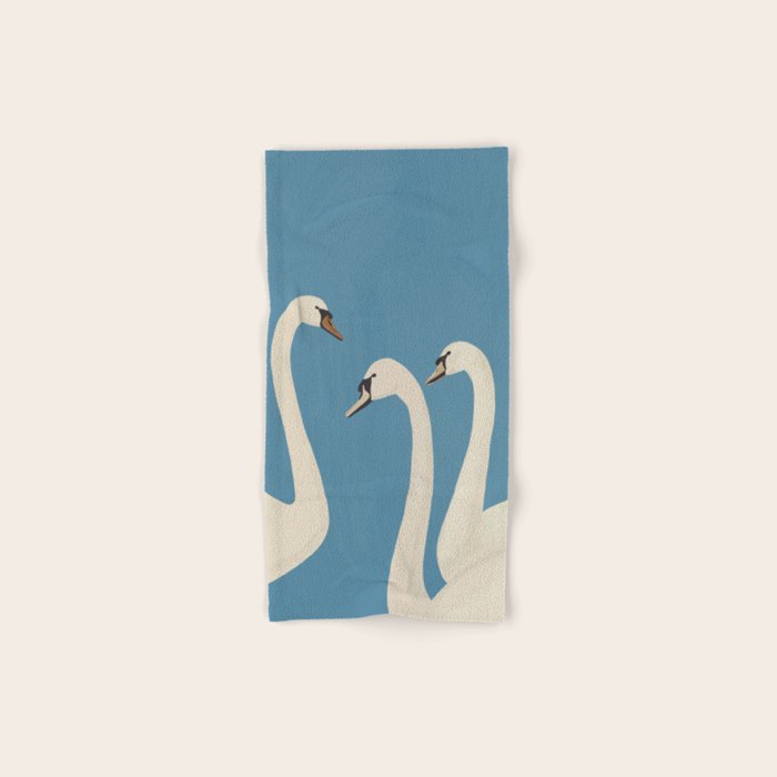 White Swans 3 Bath Towel Gallery Image 1