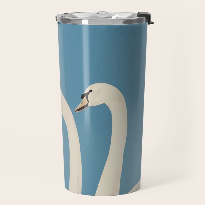 White Swans 3 Travel Mug Gallery Image 2