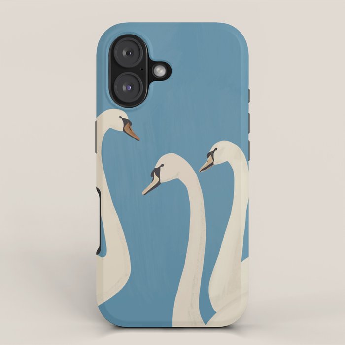 White Swans 3 iPhone Case Gallery Image 1