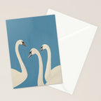 White Swans 3 Stationery Card Gallery Image 2