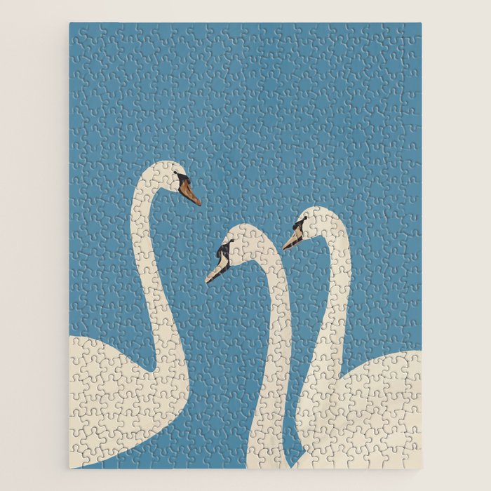 White Swans 3 Jigsaw Puzzle Gallery Image 1