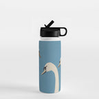 White Swans 3 Water Bottle Gallery Image 1