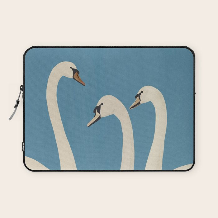 White Swans 3 Laptop Sleeve Gallery Image 1