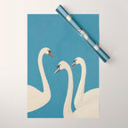 White Swans 3 Wrapping Paper Gallery Image 1