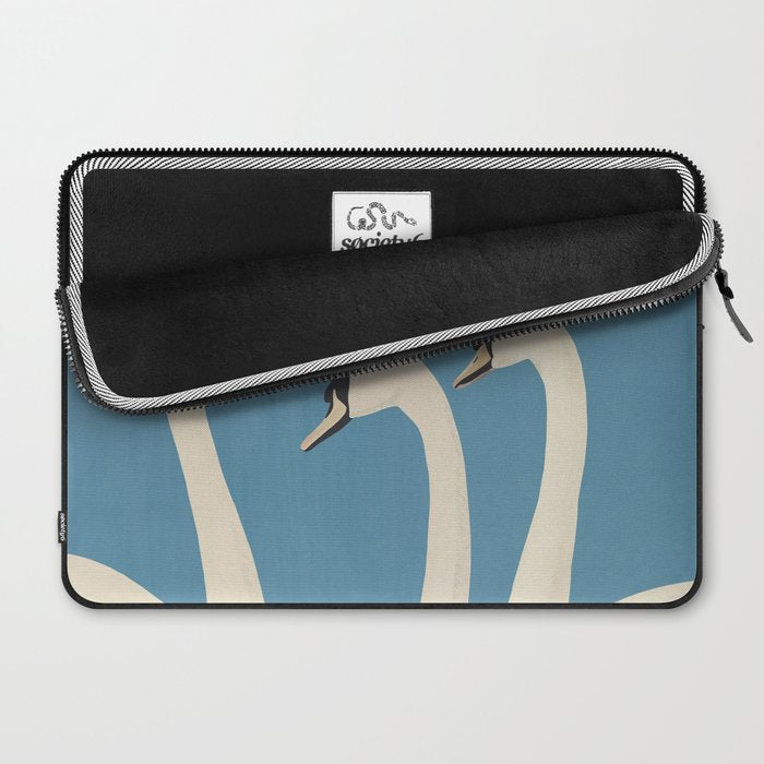 White Swans 3 Laptop Sleeve Gallery Image 2