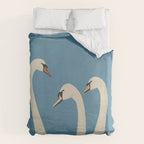 White Swans 3 Duvet Cover Gallery Image 6