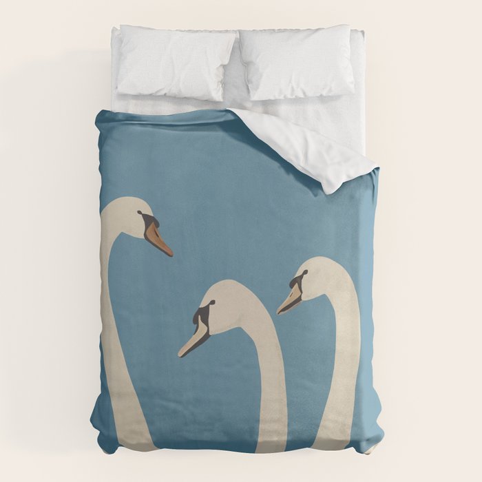 White Swans 3 Duvet Cover Gallery Image 6