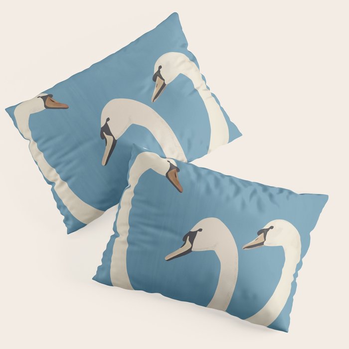 White Swans 3 Pillow Sham Gallery Image 3