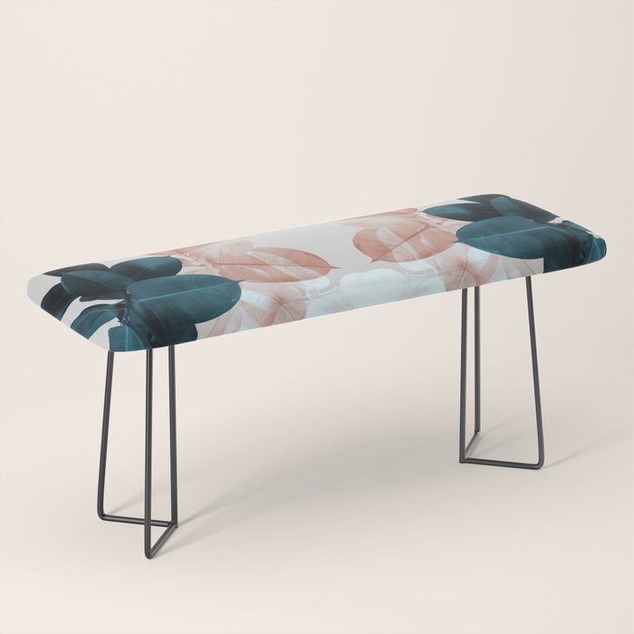 Blush & Blue Leaves Bench Gallery Image 1
