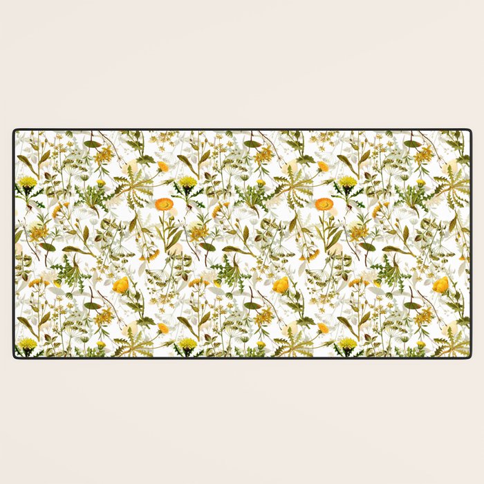 Vintage & Shabby Chic - Yellow Wildflowers Desk Mat Gallery Image 3
