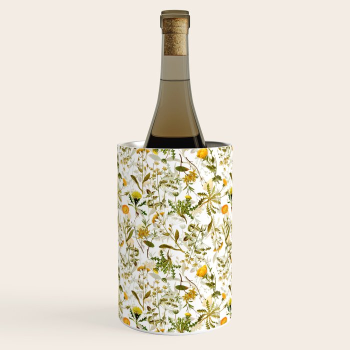 Vintage & Shabby Chic - Yellow Wildflowers Wine Chiller Gallery Image 1