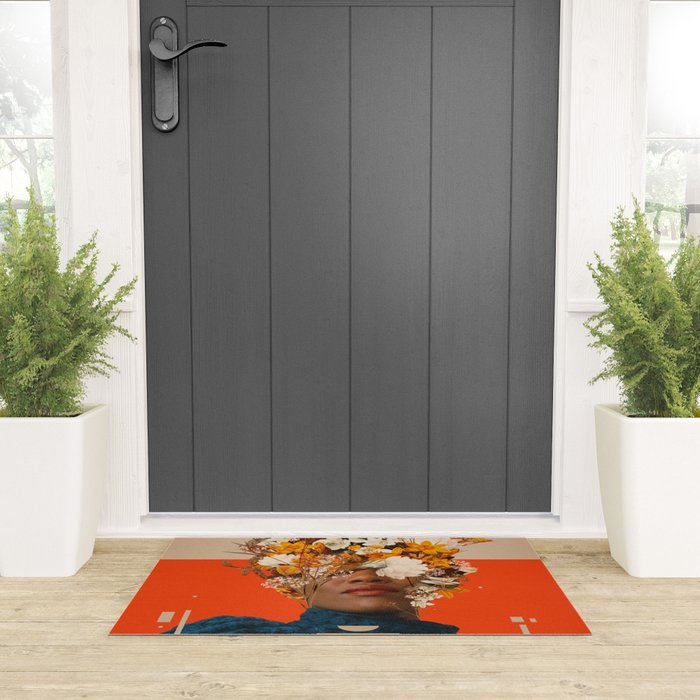 You are my Beige Orange Dreamfield Welcome Mat Gallery Image 3