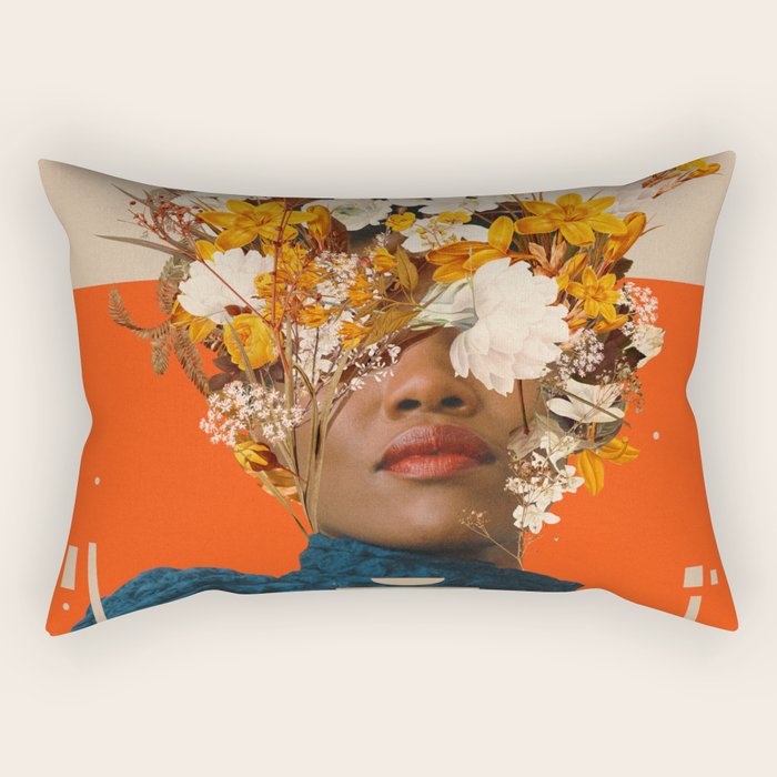 You are my Beige Orange Dreamfield Rectangular Pillow Gallery Image 2