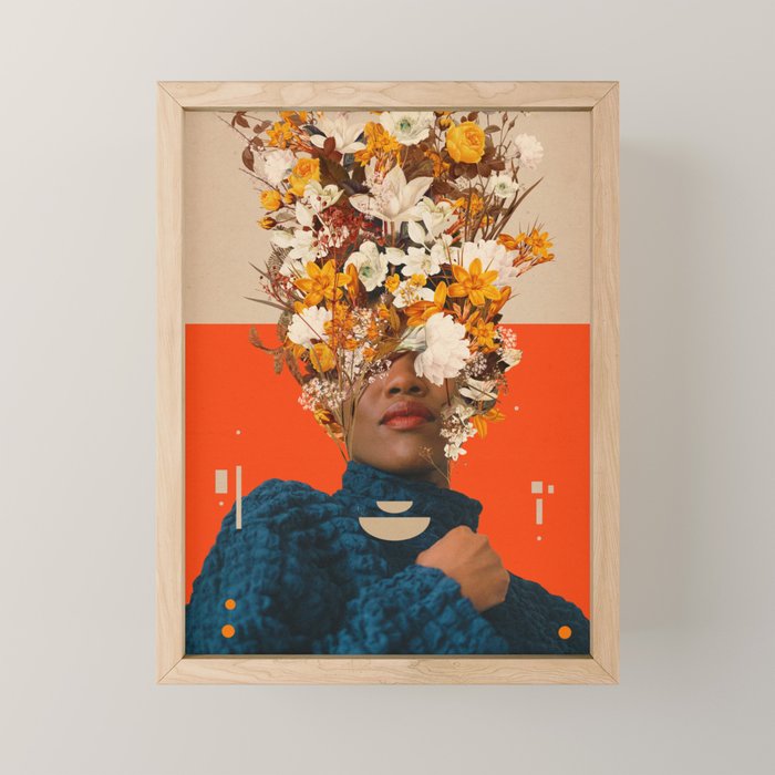 You are my Beige Orange Dreamfield Mini Art Print Gallery Image 1