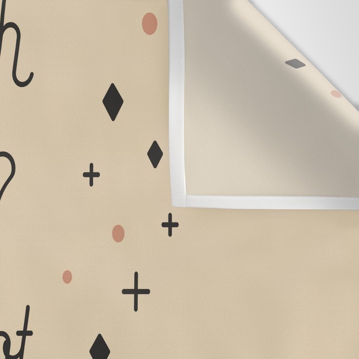 Wash Your Hands in Black & Mauve Wall Tapestry Gallery Image 3