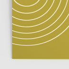 Minimal Line Curvature XVII Chartreuse Mid Century Modern Arch Abstract Poster Gallery Image 3