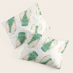 Cicada - Green & Gold Pillow Sham Gallery Image 3