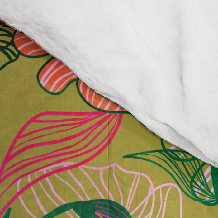 Twinning #illustration #pattern Comforter Gallery Image 4