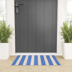 Simple Stripes Pattern - Blue Welcome Mat Gallery Image 3
