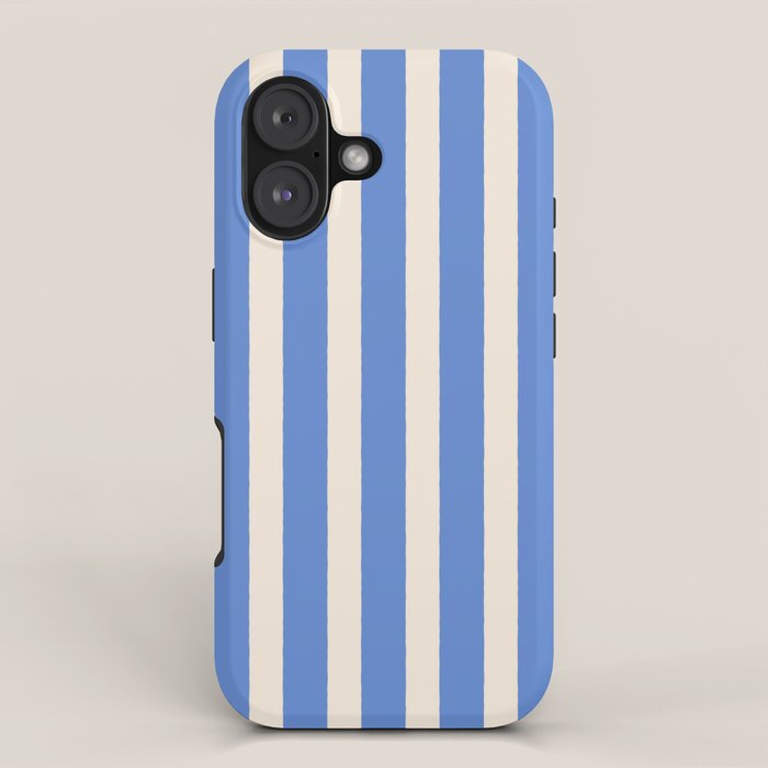 Simple Stripes Pattern - Blue iPhone Case Gallery Image 1