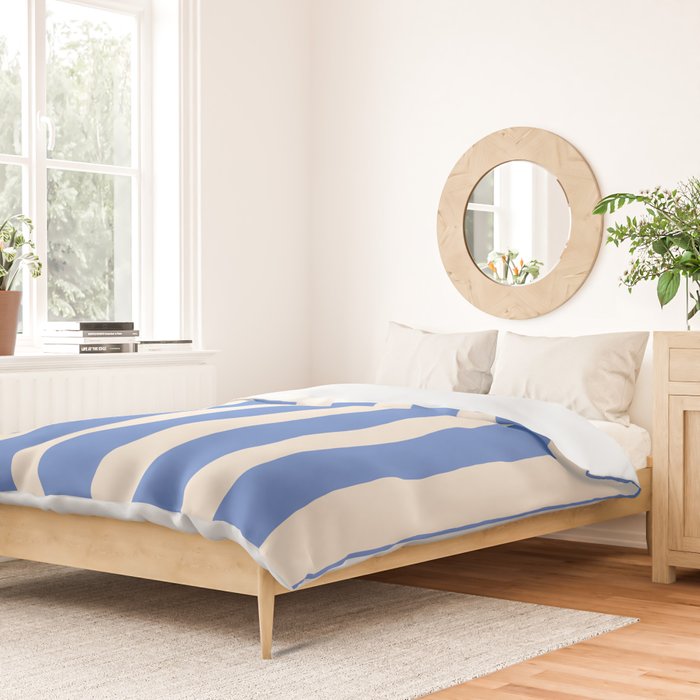 Simple Stripes Pattern - Blue Duvet Cover Gallery Image 2
