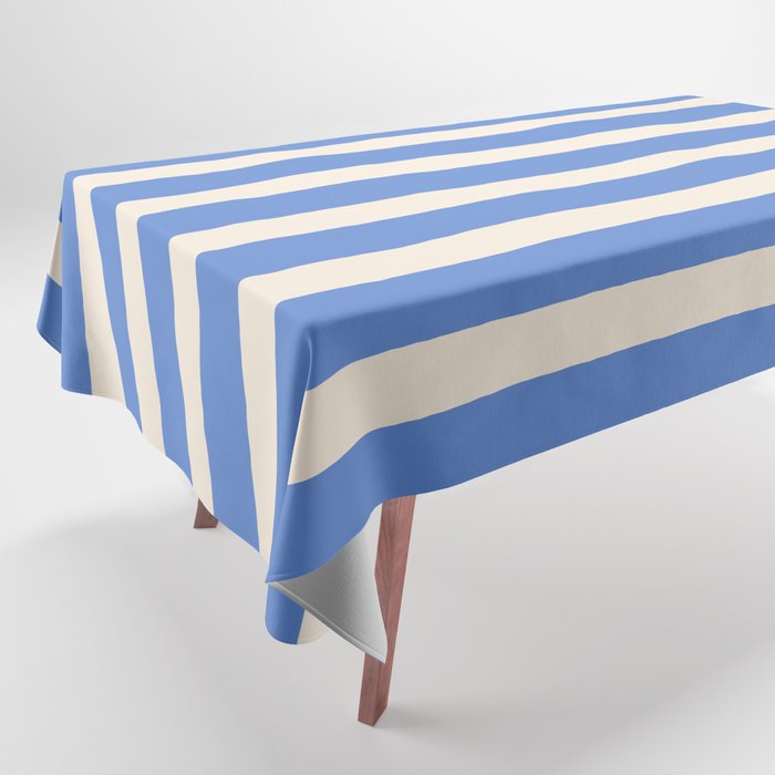 Simple Stripes Pattern - Blue Tablecloth Gallery Image 1