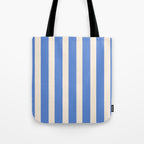 Simple Stripes Pattern - Blue Tote Bag Gallery Image 1