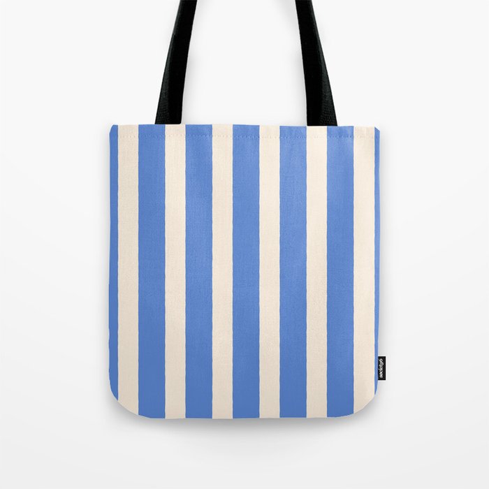 Simple Stripes Pattern - Blue Tote Bag Gallery Image 1