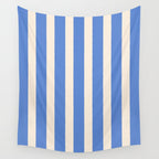 Simple Stripes Pattern - Blue Wall Tapestry Gallery Image 4