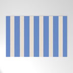 Simple Stripes Pattern - Blue Welcome Mat Gallery Image 1