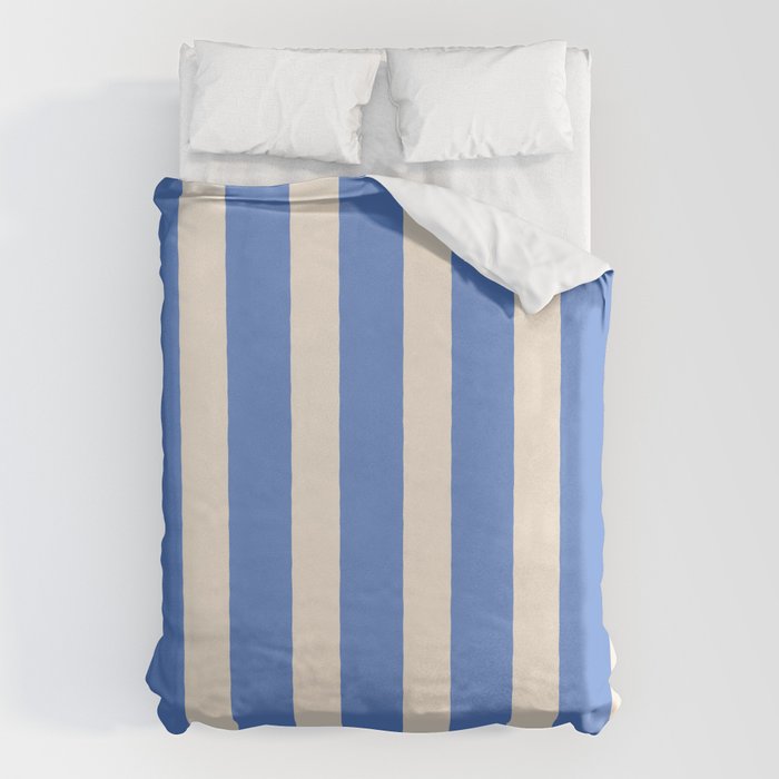 Simple Stripes Pattern - Blue Duvet Cover Gallery Image 1