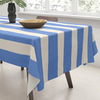 Simple Stripes Pattern - Blue Tablecloth Gallery Image 3