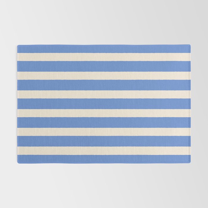 Simple Stripes Pattern - Blue Rug Gallery Image 2