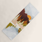 Winter Lake Forest Yoga Mat Gallery Image 1