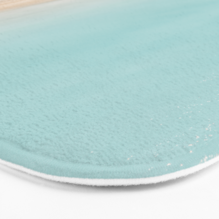 Beach Print, Aerial Beach Umbrellas, Pastel Bondi Beach, Aerial Photography, Ocean Waves, Waves Print, Sea Print Bath Mat Gallery Image 3