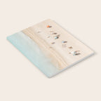 Beach Print, Aerial Beach Umbrellas, Pastel Bondi Beach, Aerial Photography, Ocean Waves, Waves Print, Sea Print Notebook Gallery Image 2