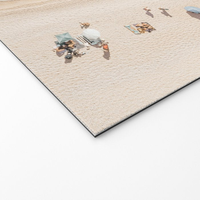 Beach Print, Aerial Beach Umbrellas, Pastel Bondi Beach, Aerial Photography, Ocean Waves, Waves Print, Sea Print Welcome Mat Gallery Image 2